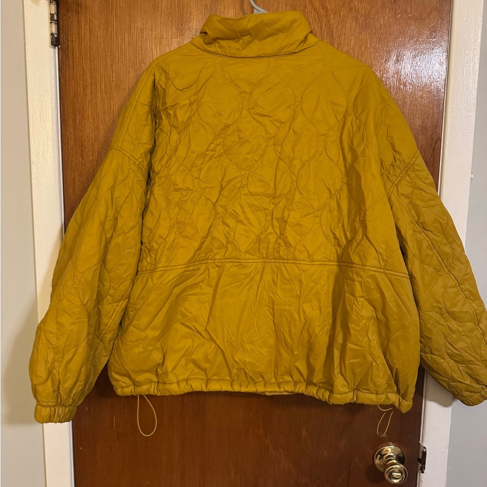 Mustard Yellow Quilted Packable Puffer Jacket - Picture 4 of 7